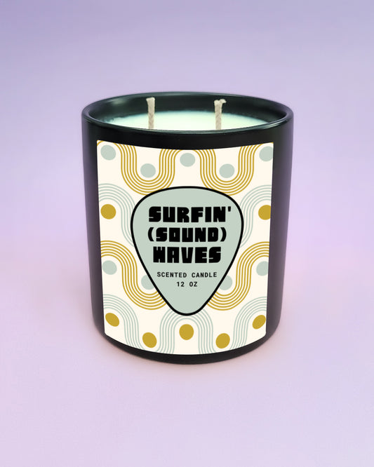 Surfin' (Sound) Waves Candle